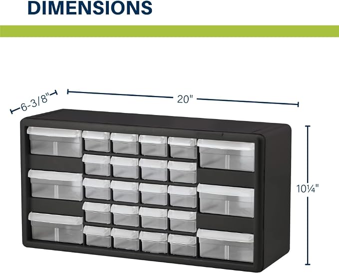 Akro-Mils 26-Drawer Plastic Drawer Storage Cabinet - Image 2