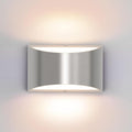 Aipsun Nickel Modern LED Wall Sconce Hardwired Indoor Wall Lights 1 Pack Up and by Aipsun