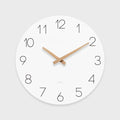 mooas Flatwood Wall Clock, 9.8" Silent Non-Ticking Sweep Movement Decorative by mooas