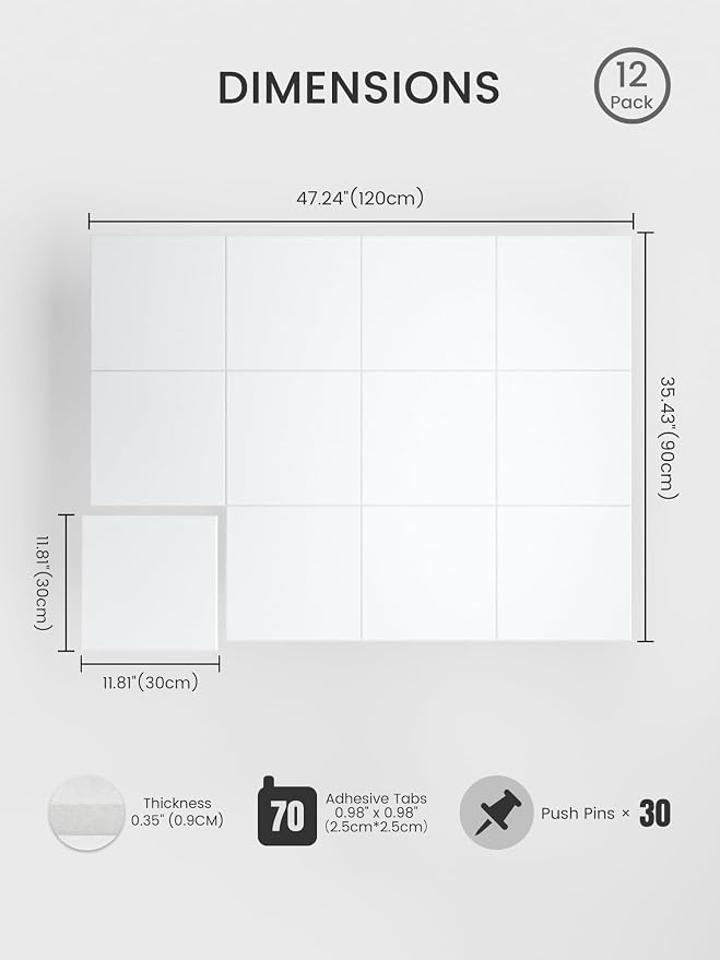 Bumusty Large Cork Board 48" x 36" Alternative - Image 2