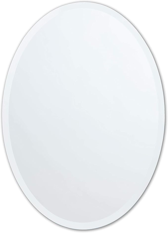 Better Bevel Frameless Oval Mirror by Better+Bevel