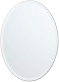 Better Bevel Frameless Oval Mirror by Better+Bevel