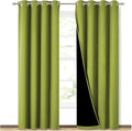 NICETOWN 100% Blackout Curtains 84 inches Long, Fresh Green, 52 inches Wide by NICETOWN