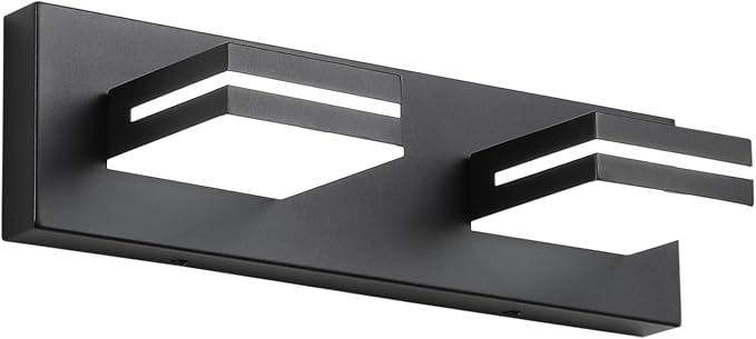 SineRise LED Modern Bathroom Vanity Light Fixtures, Matte Black Modern Acrylic by SINERISELIGHTING