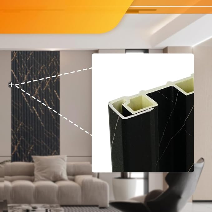 OUZUGIE 8-Pack 57 Inches, WPC Slat Wall Panel Trim, Corner Guard - Image 3