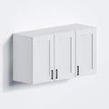 White Laundry Room Cabinets and Storage by Unknown