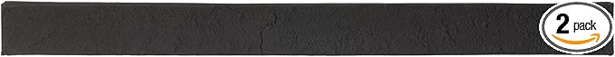 2-Pack Dark Gray Faux Stone Ledger & Trim Panels, 35.62" x 2.25" x 3.25" by Unknown