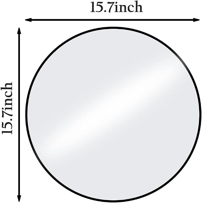 HARRITPURE Round Mirror 15.7 Black Wall Mounted Circle Mirrors Vanity Mirror - Image 6