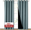 NICETOWN 100% Blackout Curtains 84 inches Long, Pair of Energy Smart & Noise by NICETOWN