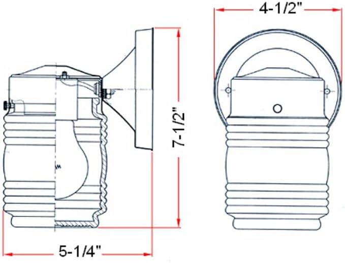Design House 587246 Jelly Jar Indoor/Outdoor Integrated LED Wall Light - Image 3