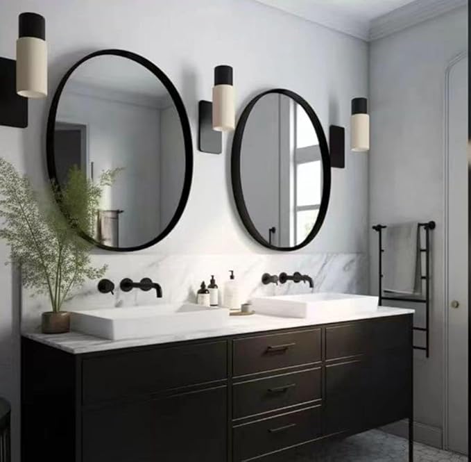 USHOWER 2- Pack Bathroom Mirrors by USHOWER