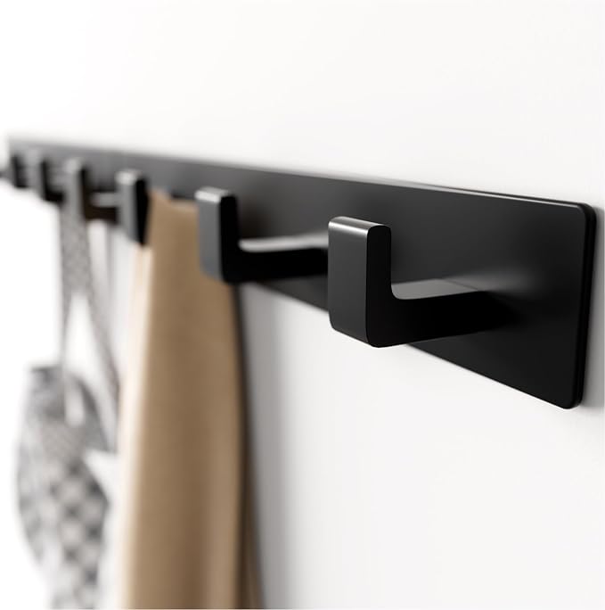 GWAAZXGZ Black Coat Rack Wall Mount - Image 2