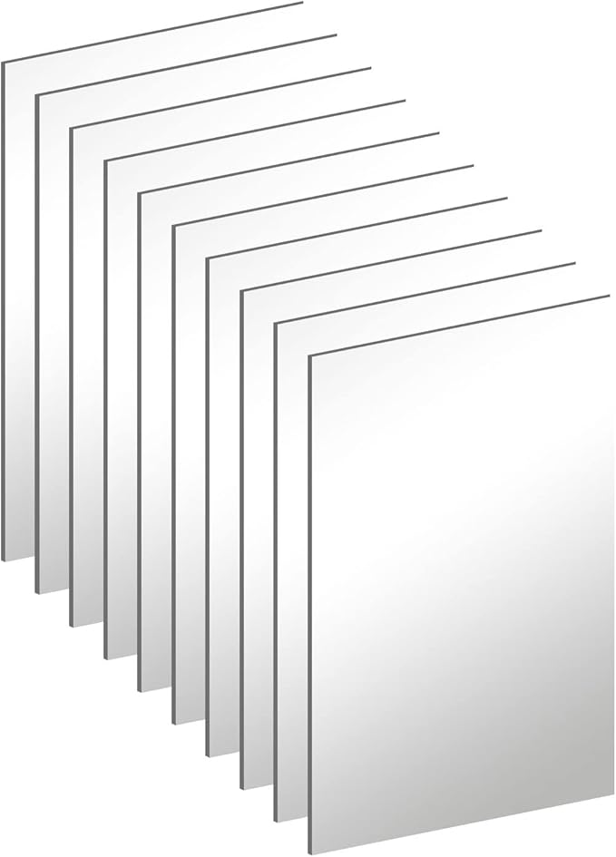 10Pcs Acrylic Mirror Tiles for Wall Decor, Living Room, Tables Centerpieces by DARENYI