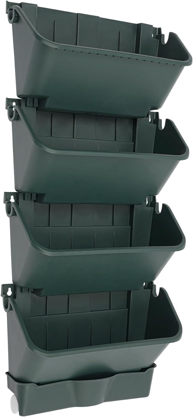 24 Pack Hanging Vertical Wall Planter, 12.99inch Wall Mounted Planter - Image 8