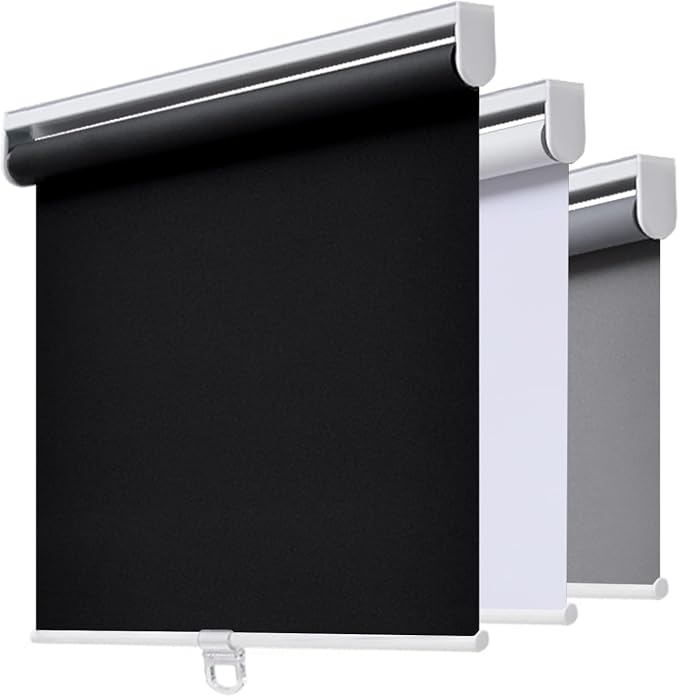 AOSKY Cordless Roller Shades Blackout Blinds by AOSKY