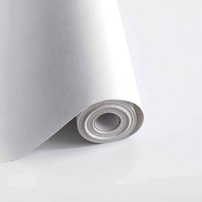 Safiyya White Peel and Stick Matte White Contact Paper 14.2" x 393" Self by SAFIYYA
