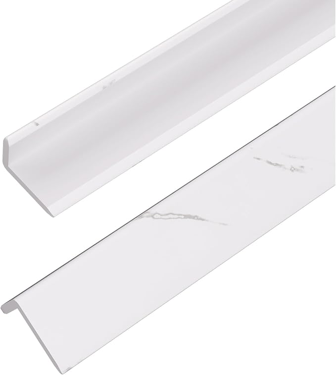 OUZUGIE 8-Pack 57 Inches, WPC Slat Wall Panel Trim, Corner Guard by OUZUGIE
