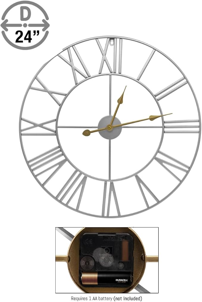 Sorbus Large Wall Clock for Living Room Decor - Image 8