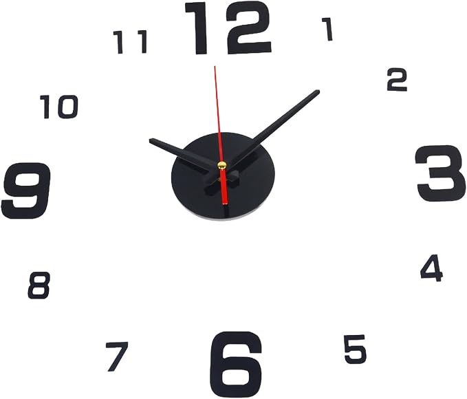 OceeK DIY Wall Clock, Modern Silent Non-Ticking, Battery Operated, 3D Quality - Image 2