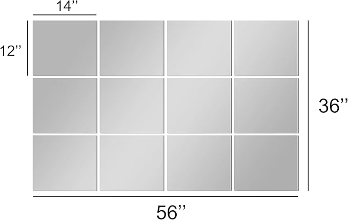 TRAHOME Home Gym Mirror Tiles for Wall, Living Room, Over The Door - Image 7