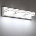 IZORRO LED Modern Bathroom Lights Fixtures, Matte White Acrylic Wall Lighting by IZORRO