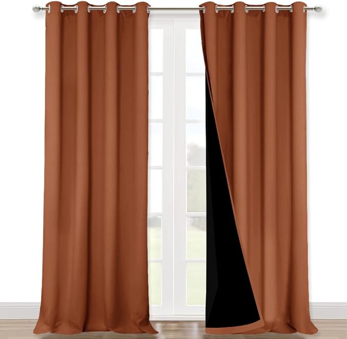 NICETOWN Full Shading Curtains 90 inches Long 2 Panels Set by NICETOWN