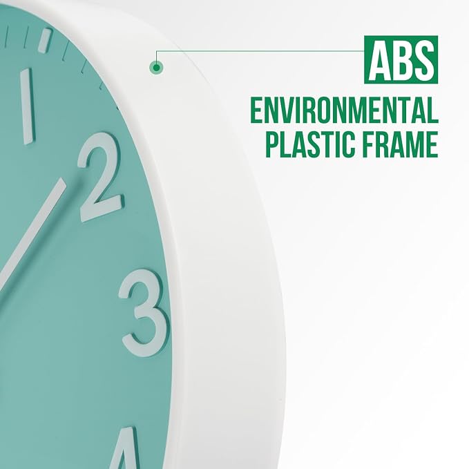 Wall Clock Modern Simple Quartz Decorative Clock Non-Ticking Silent Battery - Image 4