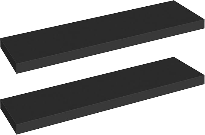 HOOBRO Floating Shelves for Wall, Wall Mounted Shelf Set of 2, 31.5" Hanging by HOOBRO