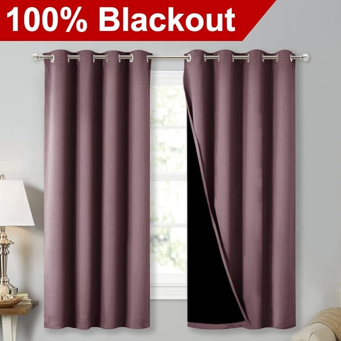 NICETOWN 100% Blackout Curtains - Image 2