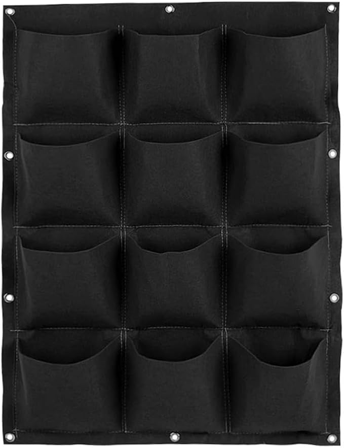 WFIST Vertical Hanging Planter Bag, Breathable Felt Wall Garden Planter - Image 6
