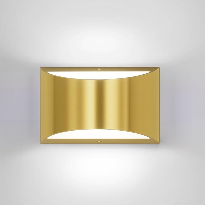 Aipsun Brushed Brass Wall Sconce Indoor Wall Lights Hardwired 1 Pack Up and by Aipsun