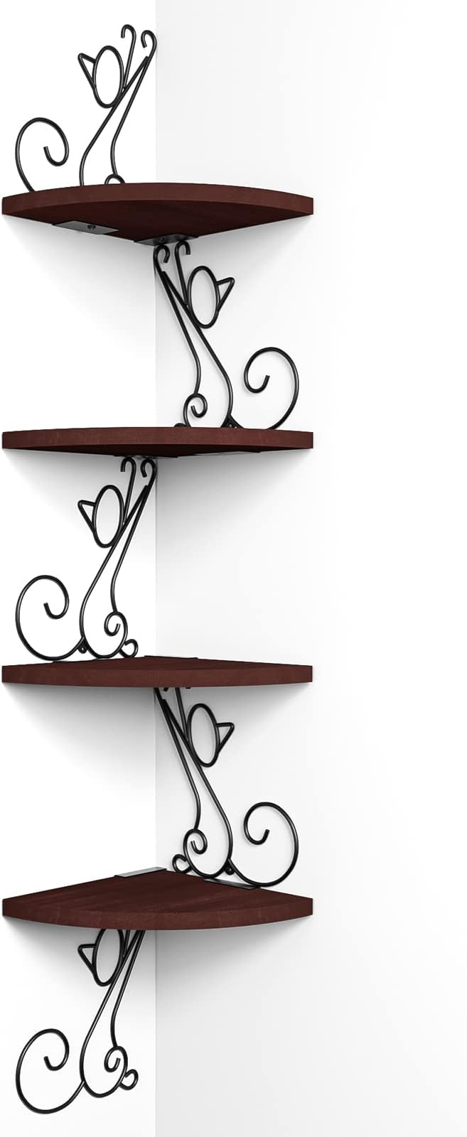 Alsonerbay Corner Shelf Wall Mount, 4 Tier Floating Shelves by Alsonerbay