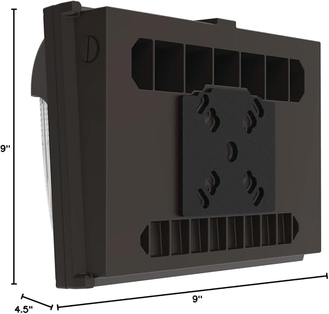Lithonia Lighting 13" LED Wall Pack Outdoor Light Fixture, Building Wall Light - Image 13