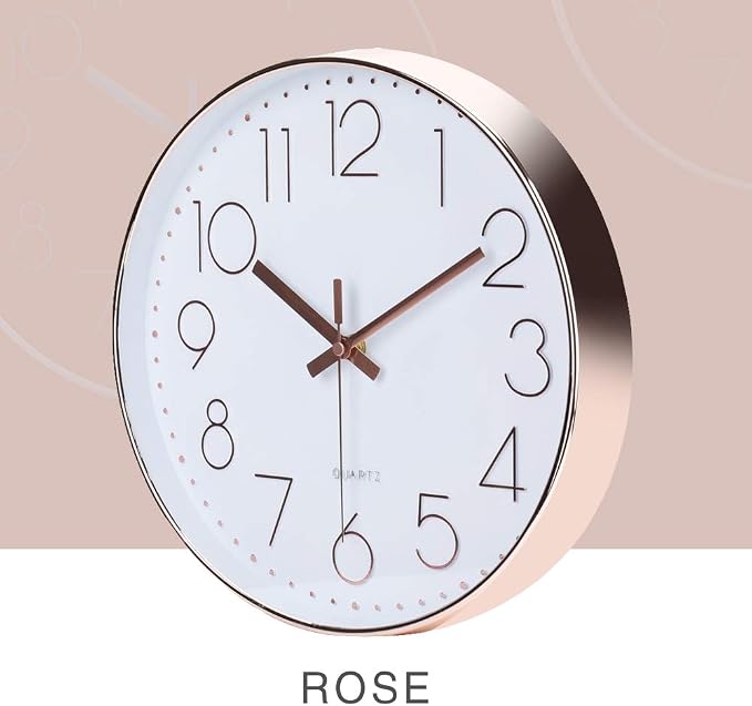 jomparis 12 Inch Battery Operated Silent Non-Ticking Wall Clock, Quality Quartz - Image 6