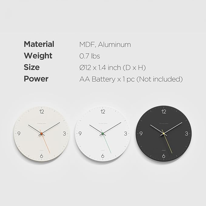 mooas Flatwood Wall Clock - Image 8