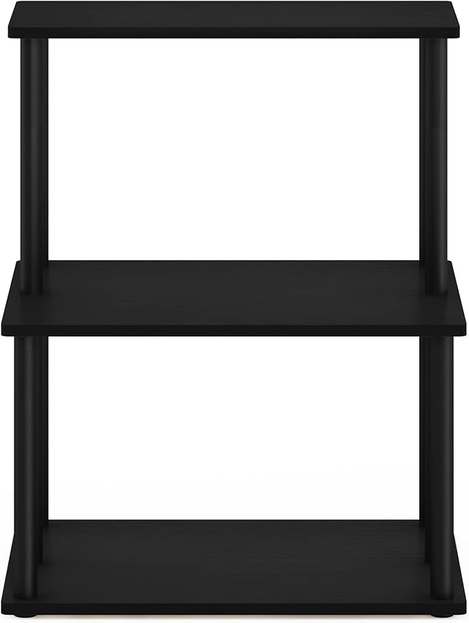 Furinno Turn-N-Tube 3-Tier Toolless Kitchen Storage Shelf, Americano/Black - Image 4