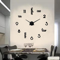 Large Modern Art Deco Wall Clock Silent Acrylic Unique Decorative Wall Clocks by Unknown