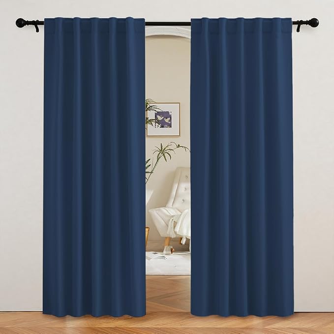 RYB HOME Blackout Curtains for Living Room, Privacy Thermal Insulating Window by RYBHOME
