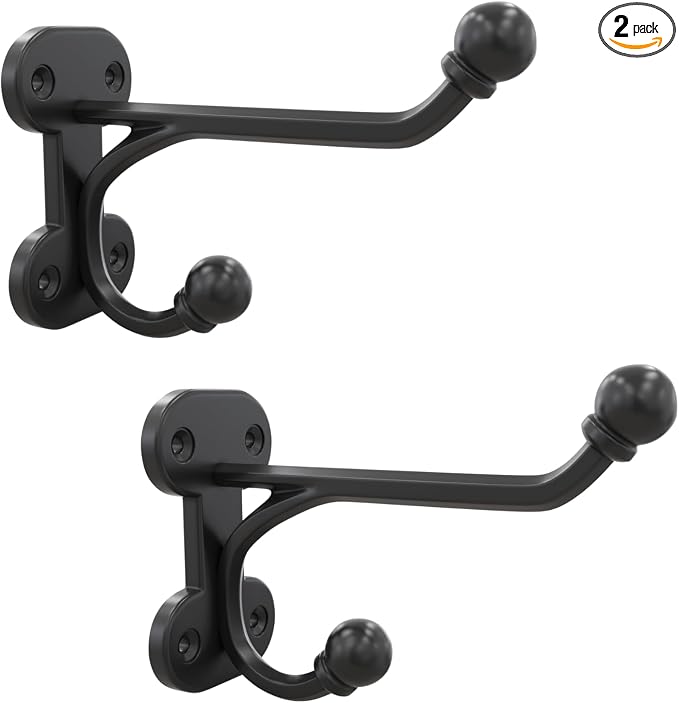 Rustic Wall Hooks: Heavy Duty Cast Iron Hooks, Suitable by Alworg