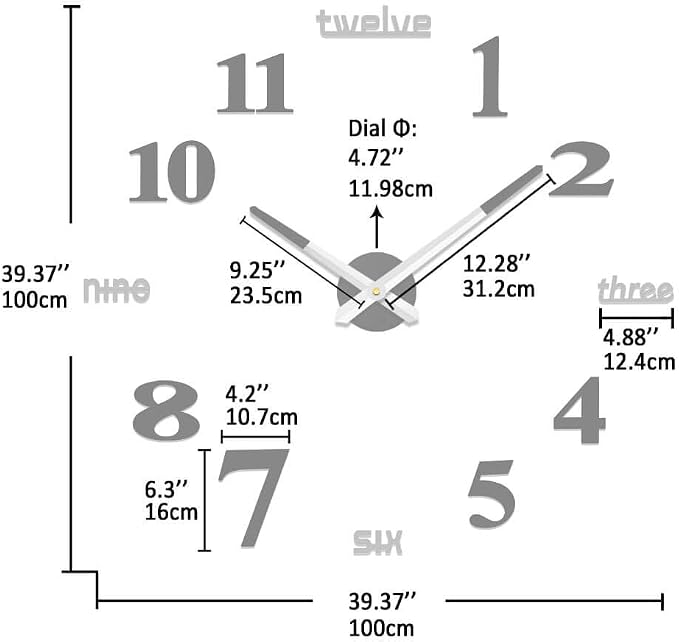 VANGOLD Design Framless Wall Clock - Image 3