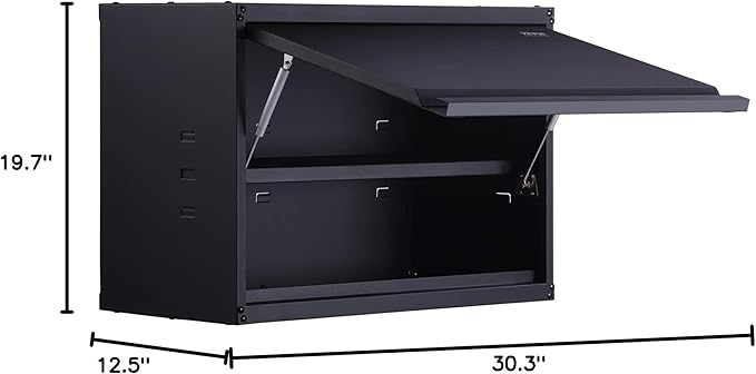 VEVOR Metal Storage Cabinet, 120lbs Load Capacity per Shelf, Press to Close & - Image 12