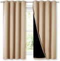 NICETOWN Bedroom Full Blackout Curtain Panels, Super Thick Insulated Window by NICETOWN
