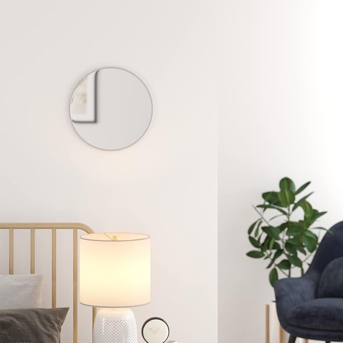 HBCY Creations Small Round Mirror, Living Room and More, Modern Minimalist - Image 3