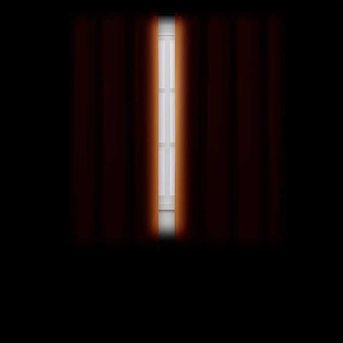 LEMOMO Orange Blackout Curtains 42 x 54 Inch Length Set of 2 Panels Grommet - Image 3