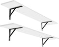 DINZI LVJ Long Wall Shelves, 47.3Inch Wall Mounted Shelves Set of 2, Extra by DINZILVJ