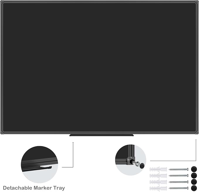 JILoffice Magnetic Chalkboard/Black Board 60 x 40 Inch - Image 2