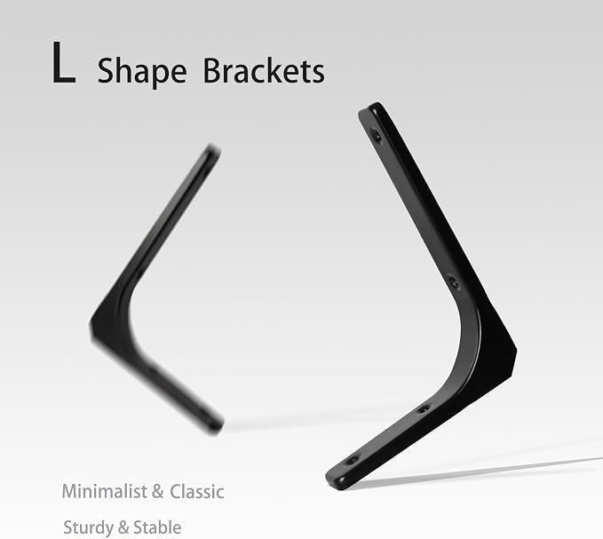 DINZI LVJ Long Wall Shelves, 55.1Inch Wall Mounted Shelves Set of 2, Extra - Image 9
