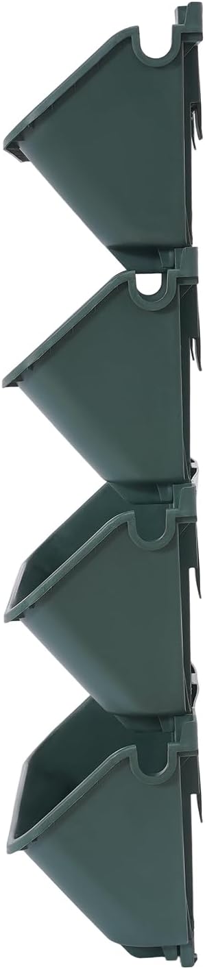 24 Pots Wall Mounted Planter, Plastic Wall Vertical Planter, - Image 4