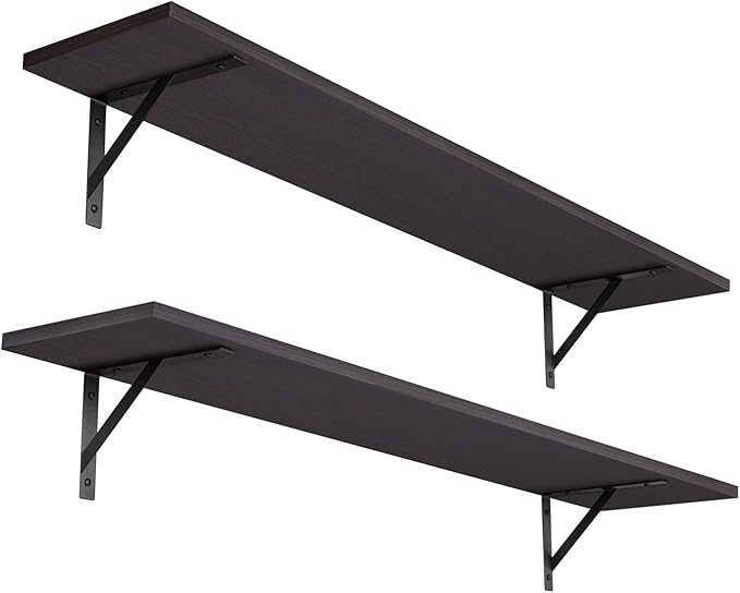 DINZI LVJ Long Wall Shelves, 39.4Inch Wall Mounted Shelves Set of 2, Extra by DINZILVJ