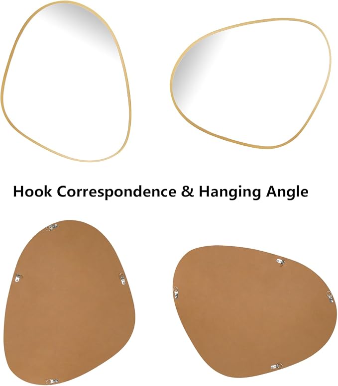 WallBeyond Asymmetrical Mirror, Irregular Wall Mirror, Unique Wall Mirrors - Image 7